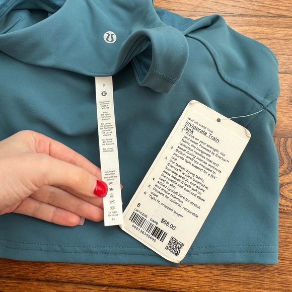 NWT Lululemon Invigorate Training Tank Top Capture Blue - Picture 5 of 5